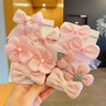 10pcs Hair Accessories Girls Scrunchies Aesthetic Lacos De Cabelo Infantil Bands Kids Headbands Bandes Bandeaux Elastiquec Cute