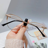 Blue Ray Blocking Anti-Blue Light Glasses Ultralight Metal Computer Goggles Eye Protection Square Eyeglasses Men Women
