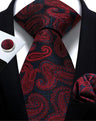 Cravate homme Paisley Jacquard tissé 8 cm formelle affaires mariage cravate poche carré ensemble costume cravate haute qualité fait main Gravata
