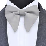 Classic Silk Solid Green Red Black Big Bow Tie for Man Fashion Bowknot Party Business Office Wedding Gift Accessories