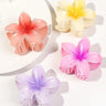 4pcs Fashion Versatile Sweet Department Small Fresh Sweet Gradient Lily Flower Grab Clip Simple Plate Hair Clip Hair Accessories