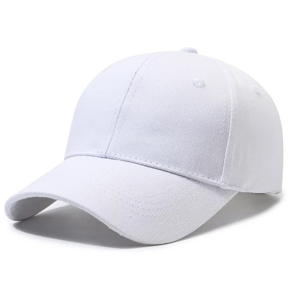 Casquette de baseball noire pour homme et femme, ajustable, en coton, style décontracté, pour l'été