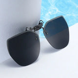 Oversized Polarized Clip-on Sunglasses Men Frameless Filter UV400 Protection Polygon Eyewear Clip Lens Sun Glasses