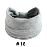 Headbands for Women Cotton Wide Headwrap Yoga Workout Hairbands Elastic Sport Head Bands Turban Bandana Bandage Hair Accessories