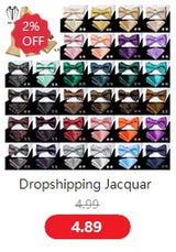 Dropshipping Jacquard Silk Mens Self Bow Tie Hanky Cufflinks Set Male Butterfly Knot Bowtie Wholesale for Male Wedding Business