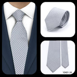 Cravates élégantes à pois pour hommes LYL 7 cm, cravate de luxe avec imprimé géométrique, cadeau pour invités, accessoires de festival pour gentleman