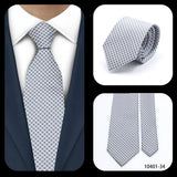 Cravates élégantes à pois pour hommes LYL 7 cm, cravate de luxe avec imprimé géométrique, cadeau pour invités, accessoires de festival pour gentleman
