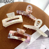 Bilandi – Pince à cheveux tendance en acétate pour femme et fille, accessoire de coiffure en résine