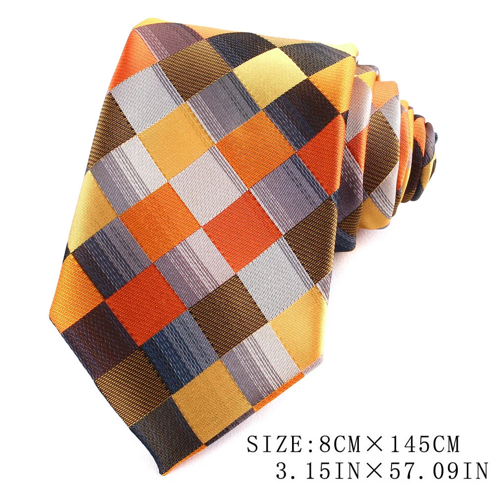 Nouvelles cravates classiques à carreaux pour hommes et femmes, cravates fines pour soirées, affaires, costumes, mariages, cadeaux pour mariés