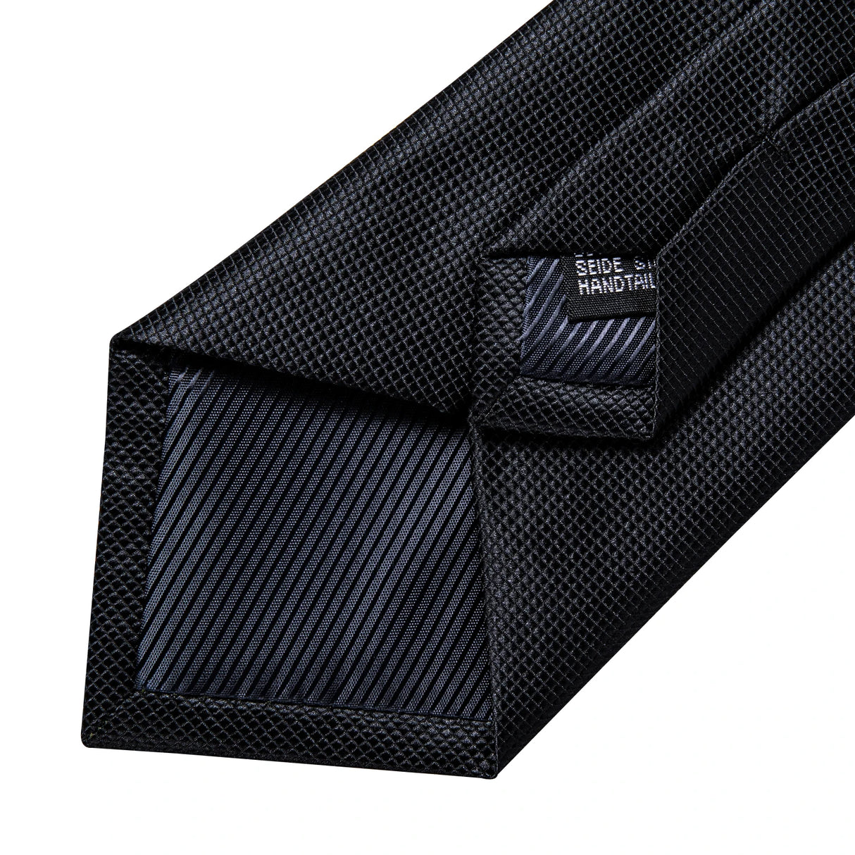 Cravate noire unie pour homme, 8 cm de large, en polyester, pour affaires, mariage, fête, pochette, boutons de manchette, cadeau pour mari