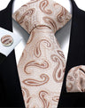 Cravate homme Paisley Jacquard tissé 8 cm formelle affaires mariage cravate poche carré ensemble costume cravate haute qualité fait main Gravata