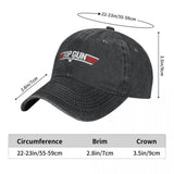 Casquette de baseball Top Gun Mavericks Film Vintage Homme Lavé Casquette de camionneur Décontracté Imprimé Sport Casquette Snapback Cadeau d'anniversaire