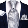 Hi-Tie Cravate de mariage en soie pour homme, motif cachemire, couleur unie, rose, corail, design tendance, qualité, mouchoir, bouton de manchette, fête d'affaires