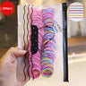 50/100/200/300pcs Cute Hair Ties For Kids & Girls - Colorful Elastic Polyester Hair Ties, Ideal choice for Gifts