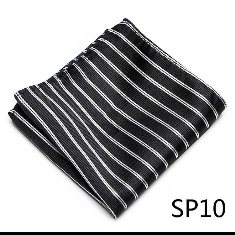 High Grade 2023 New Style Hot sale Silk Handkerchief Black Suit Accessories Solid Men Abraham Lincoln's birthday Pocket Square