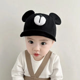 Cute Bear Ear Baby Hat Kids Boy Girl Soft Cotton Peaked Bonnet Caps Children Cartoon Casual Sun Visor Hats