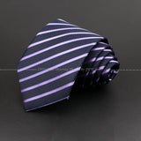 New Design Wedding Men Tie Purple Solid Striped Paisley Flower Neckties Men Business Dropshipping Groom Collar Accessories Gift
