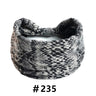 Leopard Print Headbands for Women Wide Boho Turban Head Wraps Cotton Knotted Elastic Hairbands Non Slip Workout Hair Accessories