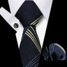 Men Neckties Tie Classic Handkerchiefs Plaid Necktie Cufflinks For Men Blouse Business Wedding Accessories Woman Collar Man Gift