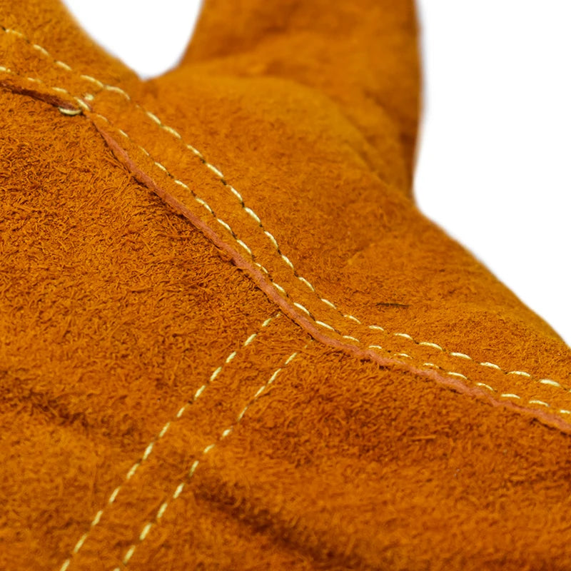Men Work Gloves Soft Cowhide Driver Hunting Driving Farm Garden Welding Security Protection Safety Mechanic Glove