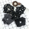 3/5PCS Black White Elastic Hair Bands for Girls Simple Basic Headband Women Rubber Band Hair Accessories Holder Scrunchies Gifts