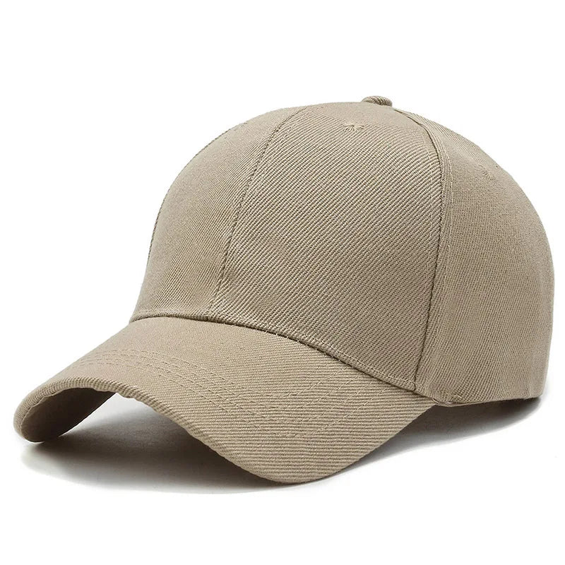 Casquette unisexe décontractée, unie, ajustable, à rabat, style hip-hop, pour homme et femme