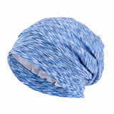 Bonnet de nuit unisexe doublé en satin pour femme et homme, bonnet de nuit ample pour soins capillaires, bonnet anti-chute, bonnet de nuit, couvre-chef