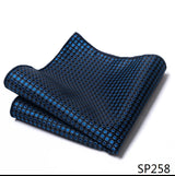 Vangise Brand Newest style  Silk Hanky Man Floral Gray Fit Business lover's day Pocket Square Handkerchiefs