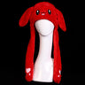 Bonnet mignon pour femme avec oreilles de lapin et peluche, chaud et lumineux, idéal pour l'automne et l'hiver, idéal pour les voyages en plein air ou les activités en plein air.