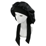 Bonnet de nuit en satin pour femme et homme, bonnet de nuit unisexe, bonnet de douche