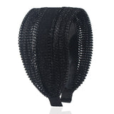 Women's Hair Band Simple Wide Headband with Teeth Non-Slip Hairpin All-Matching Hollow Cover Gray Hair Haar Accessoires Women