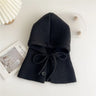 Winter Balaclava Hats For Men&Women Unisex Knitted Hooded Caps Outdoor Warmer Drawstring Hats One-Piece Neck Collar Beanies Cap
