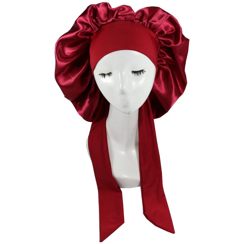Bonnet de nuit en satin pour femme et homme, bonnet de nuit unisexe, bonnet de douche