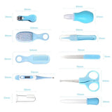 Kit de soins quotidiens pour nouveau-né, 10 pièces, brosse de toilettage pour bébé, peigne, coupe-ongles sûr, cadeau pour bébé