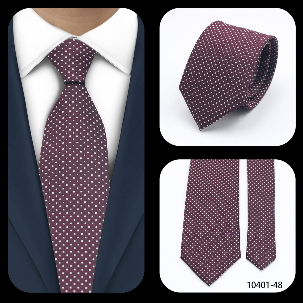 Cravates élégantes à pois pour hommes LYL 7 cm, cravate de luxe avec imprimé géométrique, cadeau pour invités, accessoires de festival pour gentleman