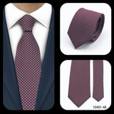 Cravates élégantes à pois pour hommes LYL 7 cm, cravate de luxe avec imprimé géométrique, cadeau pour invités, accessoires de festival pour gentleman