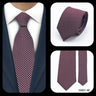 Cravates élégantes à pois pour hommes LYL 7 cm, cravate de luxe avec imprimé géométrique, cadeau pour invités, accessoires de festival pour gentleman