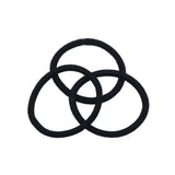 100Pcs Black Elastics Small Hair Ties Elastics Small Hair Rubber Bands Accessories Ponytail Holders for Women Girls Baby Toddle