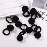 20pcs Kids Elastic Hair Bands Girls Plush Ball Rubber Band For Children Sweets Scrunchie Hair Ties Clip Baby Hair Accessories
