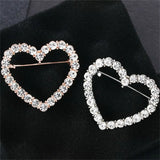 Broche en strass avec cercle creux tendance, pour châle, foulard, broche en cristal, cadeau pour femme, accessoires, vente en gros