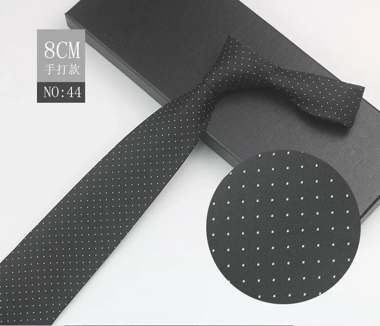 Cravate à fleurs en grille, tissée en gros, 8 cm, accessoires de mariage, bleu, homme, pois, cachemire, convient aux groupes, fêtes, bureau