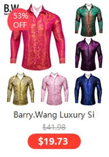 Barry.Wang Nouveauté Soie Hommes Cravate Mouchoir Boutons de Manchette Ensemble Jacquard Animal Dinosaure Chauve-Souris Gravat Cravate Pour Homme Mariage Affaires