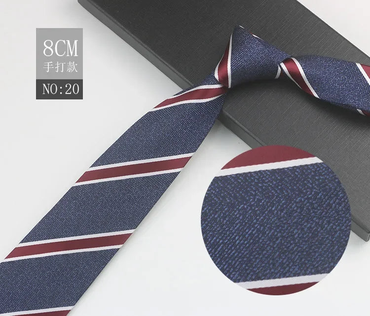 Cravate à fleurs en grille, tissée en gros, 8 cm, accessoires de mariage, bleu, homme, pois, cachemire, convient aux groupes, fêtes, bureau