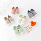 Chaussures de printemps populaires pour bébés, maille tricotée, respirantes, pour filles et garçons de 0 à 3 ans, baskets décontractées à enfiler, antidérapantes, pour tout-petits, pré-marcheurs