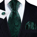 Ensemble élégant de cravates et boutons de manchette en soie à fleurs multiples pour homme, cravate jacquard à fleurs pour mariage, entreprise, fête, événement, Barry.Wang