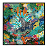 LESIDA Foulard en soie pure pour femme, grand châle, imprimé arbre, carré, bandana, 130 x 130 cm, 1303