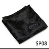 High Grade 2023 New Style Hot sale Silk Handkerchief Black Suit Accessories Solid Men Abraham Lincoln's birthday Pocket Square