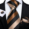 Cravate homme orange cachemire luxe soie polyester mariage bal 8 cm ensemble cravate pochette mouchoir boutons de manchette cadeau pour mari homme accessoire