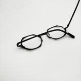 Wcwe Belight Optical Belgium Geometry Irregular Shape Titanium Eyewear Spectacle Frame Men Women Eyeglasses