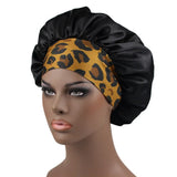 High Elastic Satin Solid Sleeping Hat 1Pcs Hair Care Bonnet Nightcap Multi-color Reusable Women Home Sleeping Cap Accessories